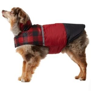 🔹️NWT 32 Degrees Red Buffalo Plaid Adjustable Lightweight Puffer Jacket Small